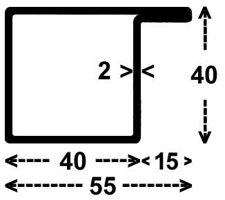 RP-1008, Serie 40 mm 
2,86 kg/m, Länge 6m