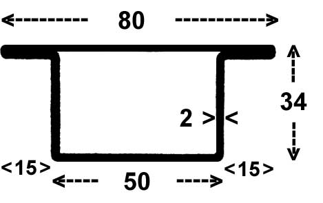 RP-103, Serie 34 mm
3,45 kg/m, Länge 6m