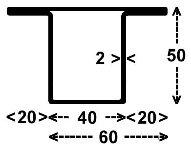 RP-1070, Serie 50 mm 
4,06 kg/m, Länge 6m