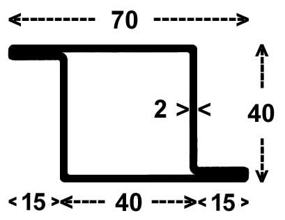 RP-1162, Serie 40 mm 
3,32 kg/m, Länge 6m