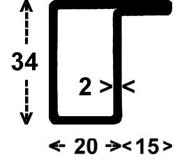 RP-144, Serie 34 mm 
2,04 kg/m, Länge 6m